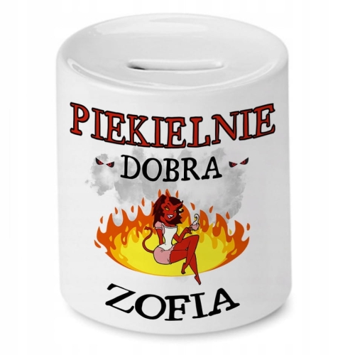 Skarbonka dla Zofii na Urodziny na Prezent z Nadrukiem ze Zdjęciem
