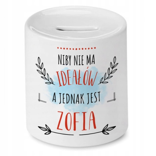 Skarbonka dla Zofii na Urodziny na Prezent z Nadrukiem ze Zdjęciem