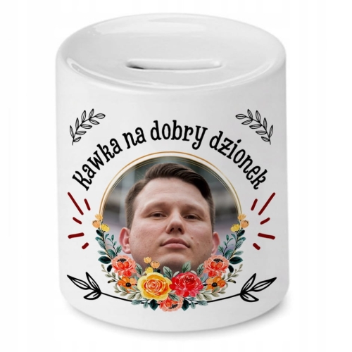 Skarbonka Sławomir Mentzen na Urodziny na Prezent z Nadrukiem ze Zdjęciem