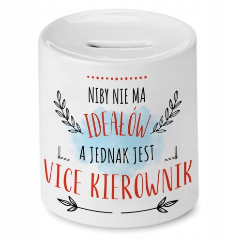 Skarbonka Dla Vice Kierownika na Urodziny Prezent z Nadrukiem ze Zdjęciem