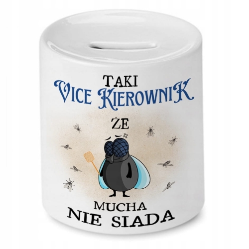 Skarbonka Dla Vice Kierownika na Urodziny Prezent z Nadrukiem ze Zdjęciem
