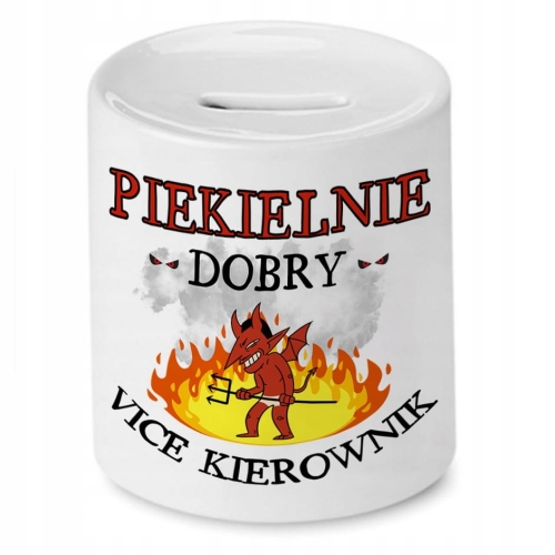 Skarbonka Dla Vice Kierownika na Urodziny Prezent z Nadrukiem ze Zdjęciem