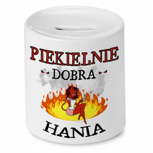 Skarbonka Dla Hani na Urodziny Idealny Prezent z Nadrukiem ze Zdjęciem