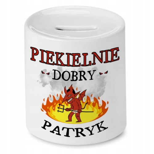 Skarbonka Dla Patryka na Urodziny Idealny Prezent z Nadrukiem ze Zdjęciem