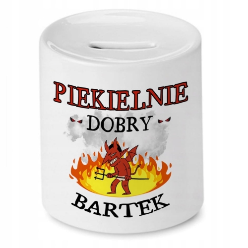 Skarbonka Dla Bartka Bartłomiej Urodziny Prezent z Nadrukiem ze Zdjęciem