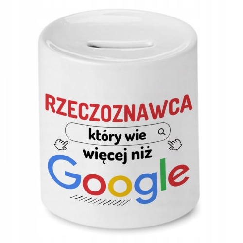 Skarbonka Dla Rzeczoznawcy na Urodziny na Prezent z Nadrukiem ze Zdjęciem