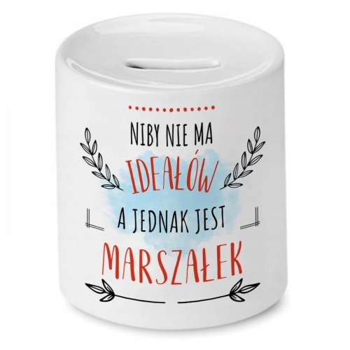 Skarbonka Dla Marszałka na Urodziny na Prezent z Nadrukiem ze Zdjęciem