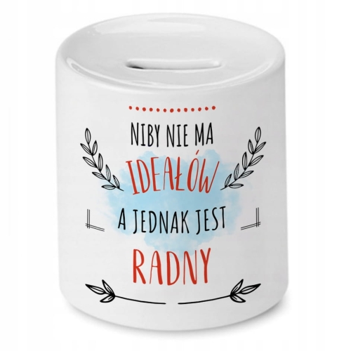 Skarbonka Dla Radnego na Urodziny Prezent z Nadrukiem ze Zdjęciem