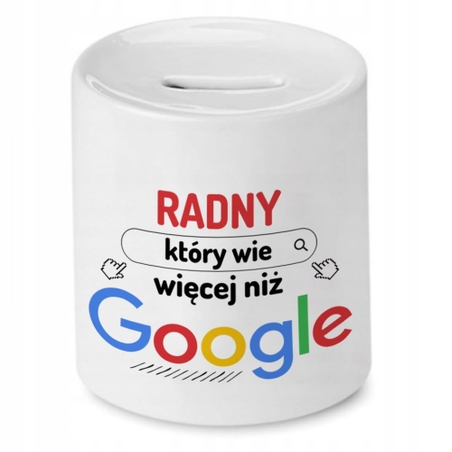 Skarbonka Dla Radnego na Urodziny Prezent z Nadrukiem ze Zdjęciem