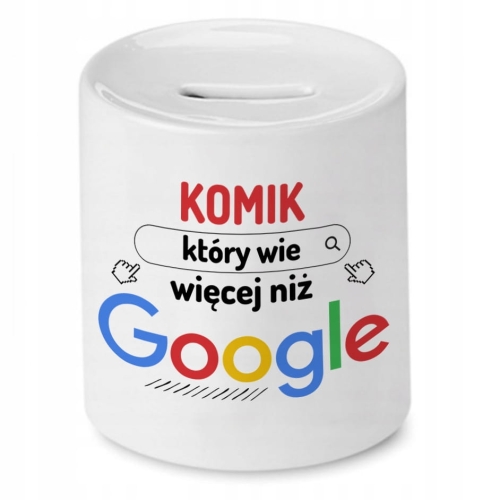 Skarbonka Dla Komika na Urodziny na Prezent z Nadrukiem ze Zdjęciem