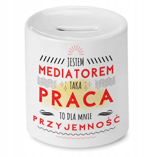 Skarbonka Dla Mediatora na Urodziny na Prezent z Nadrukiem ze Zdjęciem