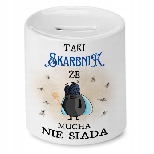 Skarbonka Dla Skarbnika na Urodziny na Prezent z Nadrukiem ze Zdjęciem