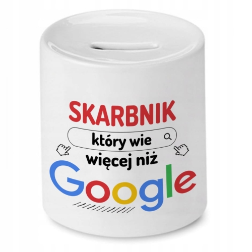 Skarbonka Dla Skarbnika na Urodziny na Prezent z Nadrukiem ze Zdjęciem