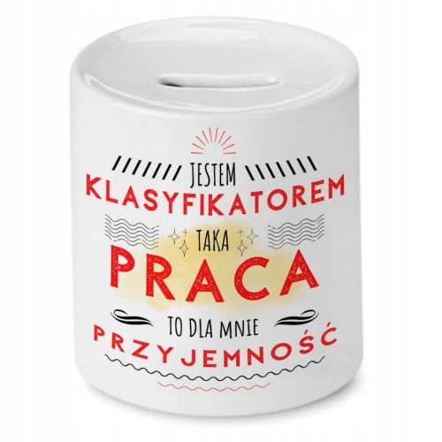 Skarbonka Dla Klasyfikatora na Urodziny na Prezent z Nadrukiem ze Zdjęciem