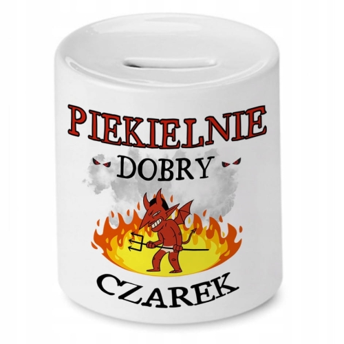 Skarbonka dla Czarka na Urodziny Idealny Prezent z Nadrukiem ze Zdjęciem