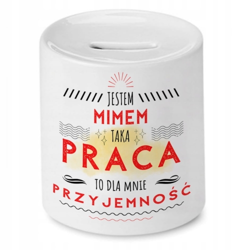 Skarbonka Dla Mima na Urodziny na Prezent z Nadrukiem ze Zdjęciem