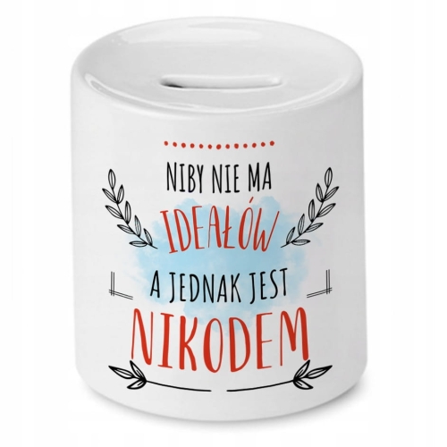 Skarbonka dla Nikodema na Urodziny Idealny Prezent z Nadrukiem ze Zdjęciem