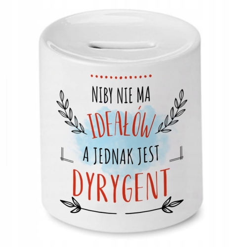 Skarbonka Dla Dyrygenta na Urodziny na Prezent z Nadrukiem ze Zdjęciem