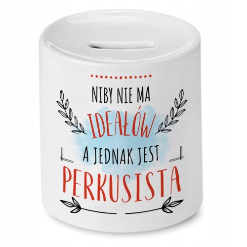 Skarbonka Dla Perkusisty na Urodziny na Prezent z Nadrukiem ze Zdjęciem