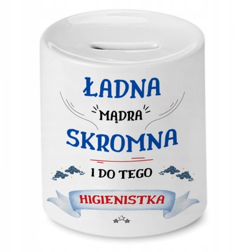 Skarbonka Dla Higienistki na Urodziny na Prezent z Nadrukiem ze Zdjęciem