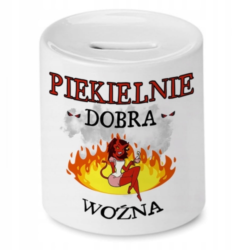 Skarbonka Dla Woźnej na Urodziny na Prezent z Nadrukiem ze Zdjęciem