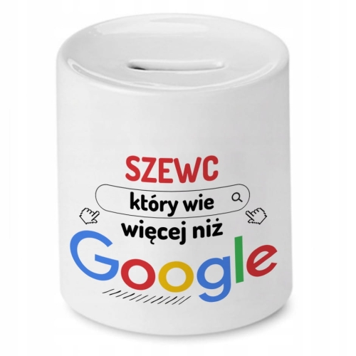 Skarbonka dla Szewca na Urodziny Idealny Prezent z Nadrukiem ze Zdjęciem