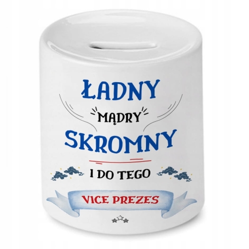 Skarbonka Dla Vice Prezesa na Urodziny na Prezent z Nadrukiem ze Zdjęciem