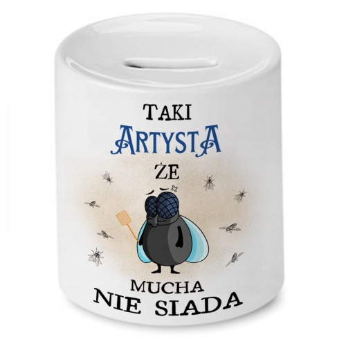 Skarbonka Dla Artysty na Urodziny Imieniny Prezent z Nadrukiem ze Zdjęciem