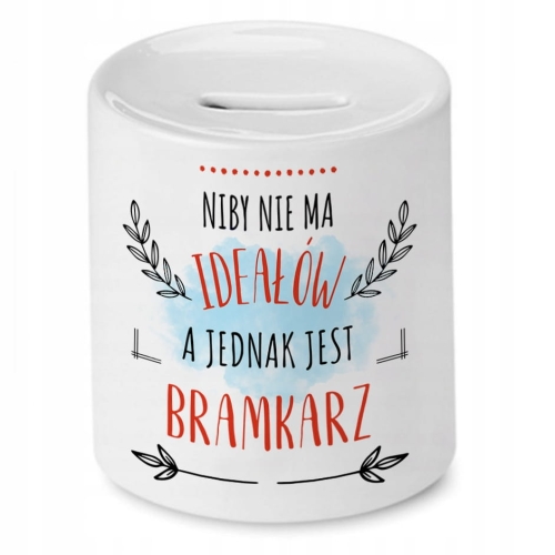 Skarbonka Dla Bramkarza na Urodziny Prezent z Nadrukiem ze Zdjęciem