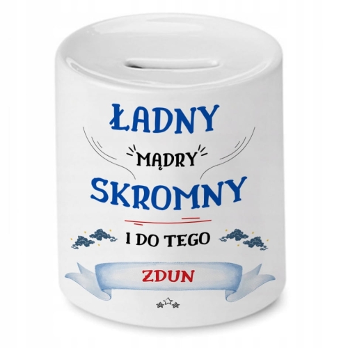 Skarbonka Dla Zduna na Urodziny na Prezent z Nadrukiem ze Zdjęciem