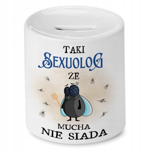 Skarbonka Dla Sexuologa na Urodziny na Prezent z Nadrukiem ze Zdjęciem