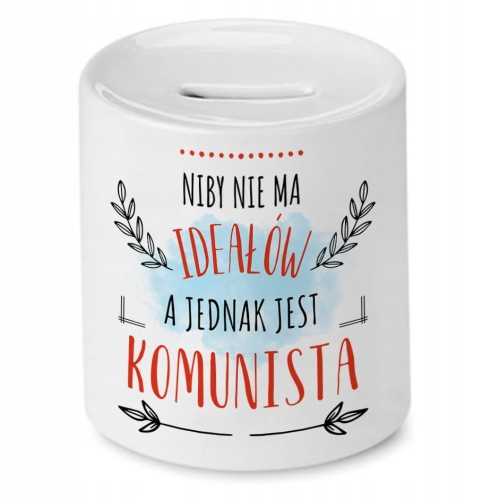Skarbonka Dla Komunisty na Urodziny na Prezent z Nadrukiem ze Zdjęciem