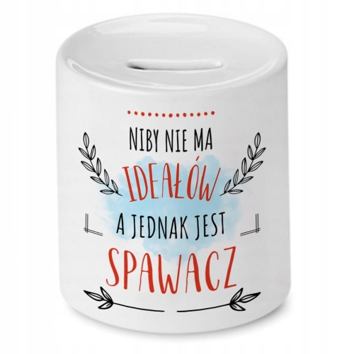 Skarbonka Dla Spawacza na Urodziny na Prezent z Nadrukiem ze Zdjęciem