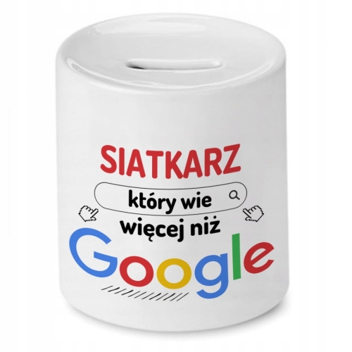 Skarbonka Dla Siatkarza na Urodziny na Prezent z Nadrukiem ze Zdjęciem