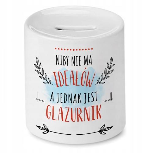 Skarbonka Dla Glazurnika na Urodziny na Prezent z Nadrukiem ze Zdjęciem