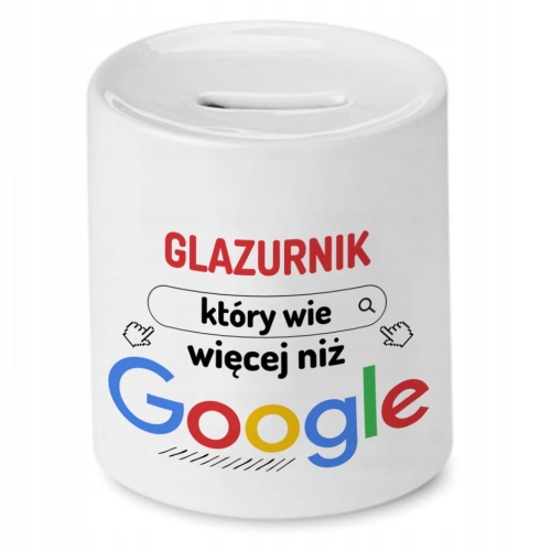 Skarbonka Dla Glazurnika na Urodziny na Prezent z Nadrukiem ze Zdjęciem