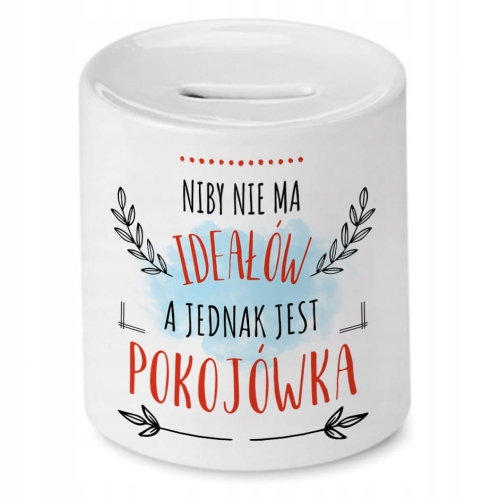 Skarbonka Dla Pokojówki na Urodziny na Prezent z Nadrukiem ze Zdjęciem