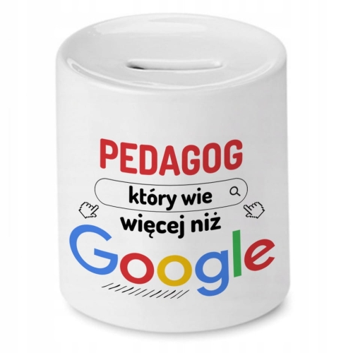 Skarbonka Dla Pedagoga na Urodziny na Prezent z Nadrukiem ze Zdjęciem