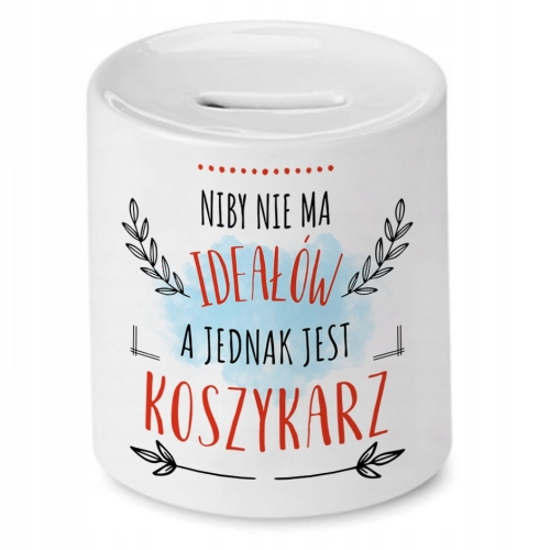 Skarbonka Dla Koszykarza na Urodziny na Prezent z Nadrukiem ze Zdjęciem