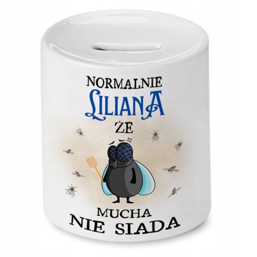 Skarbonka Dla Liliany na Urodziny Imieniny Prezent z Nadrukiem ze Zdjęciem