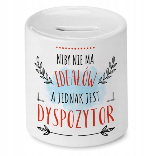 Skarbonka Dla Dyspozytora na Urodziny na Prezent z Nadrukiem ze Zdjęciem