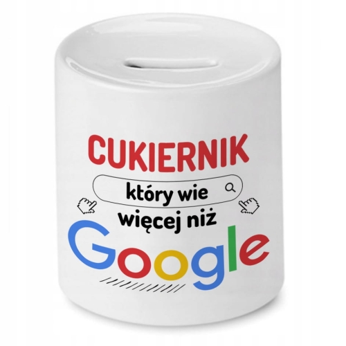 Skarbonka Dla Cukiernika na Urodziny na Prezent z Nadrukiem ze Zdjęciem