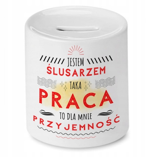 Skarbonka Dla Ślusarza na Urodziny na Prezent z Nadrukiem ze Zdjęciem