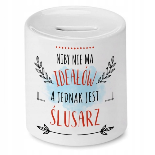 Skarbonka Dla Ślusarza na Urodziny na Prezent z Nadrukiem ze Zdjęciem