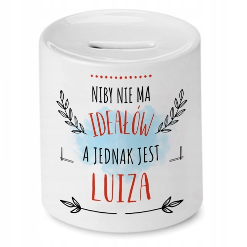 Skarbonka Dla Luizy na Urodziny Imieniny Prezent z Nadrukiem ze Zdjęciem