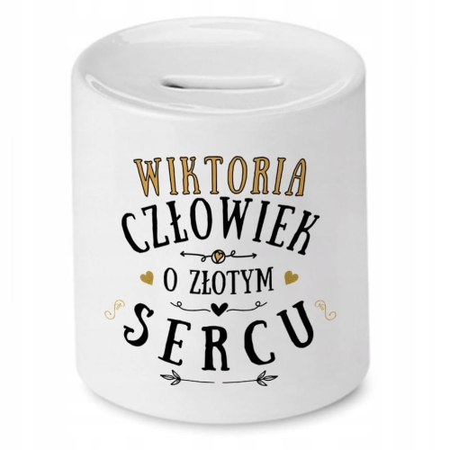 Skarbonka dla Wiktorii na Urodziny Idealny Prezent z Nadrukiem ze Zdjęciem