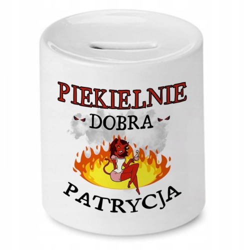 Skarbonka dla Patrycji na Urodziny Idealny Prezent z Nadrukiem ze Zdjęciem
