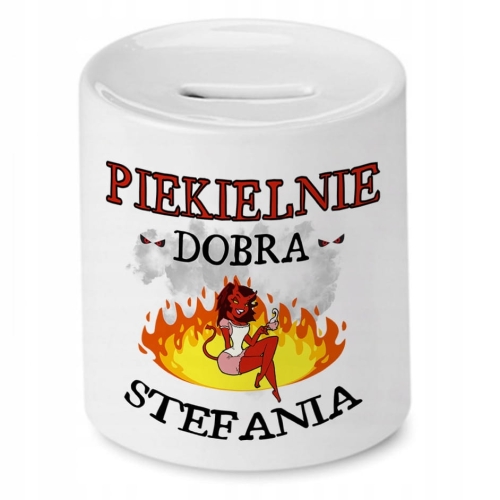 Skarbonka Dla Stefani na Urodziny Imieniny Prezent z Nadrukiem ze Zdjęciem