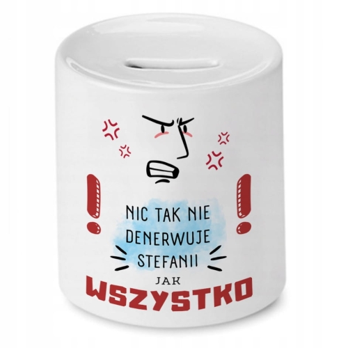 Skarbonka Dla Stefani na Urodziny Imieniny Prezent z Nadrukiem ze Zdjęciem