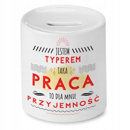 Skarbonka Dla Typera na Urodziny na Prezent z Nadrukiem ze Zdjęciem